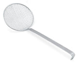 Vollrath 47719 Heavy-Duty One-Piece Stainless Steel Wire Mesh Round Skimmer with 9-2/3" dia. Blade and 17-2/3" Long Hooked Handle