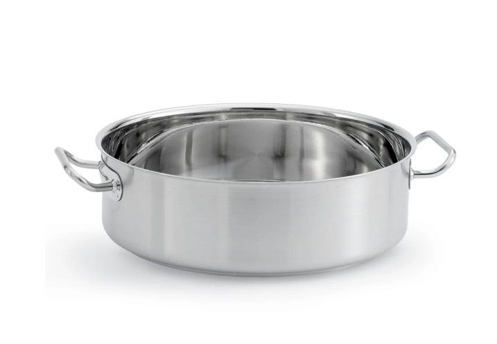 Vollrath 47760 12 qt Intrigue Stainless Steel Brazier/Casserole - Induction Ready