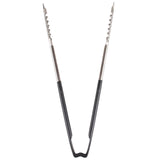 Vollrath 4791220 Jacob's Pride 1-Piece Stainless Steel VersaGrip Tongs with Color-Coded Kool-Touch Handle 12" - Black