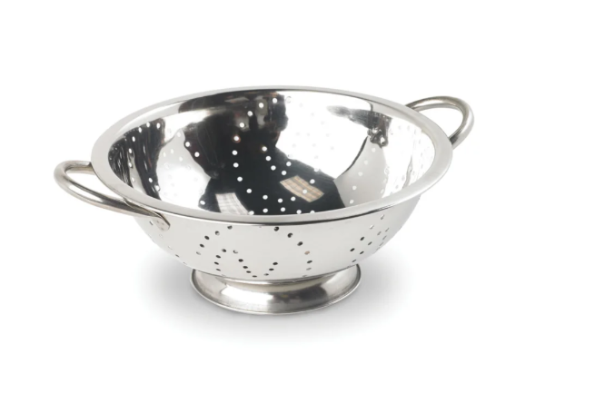 Vollrath 47969 8 qt Colander w/ 13 15/16" Bowl Diameter, Stainless - 6ea/Case
