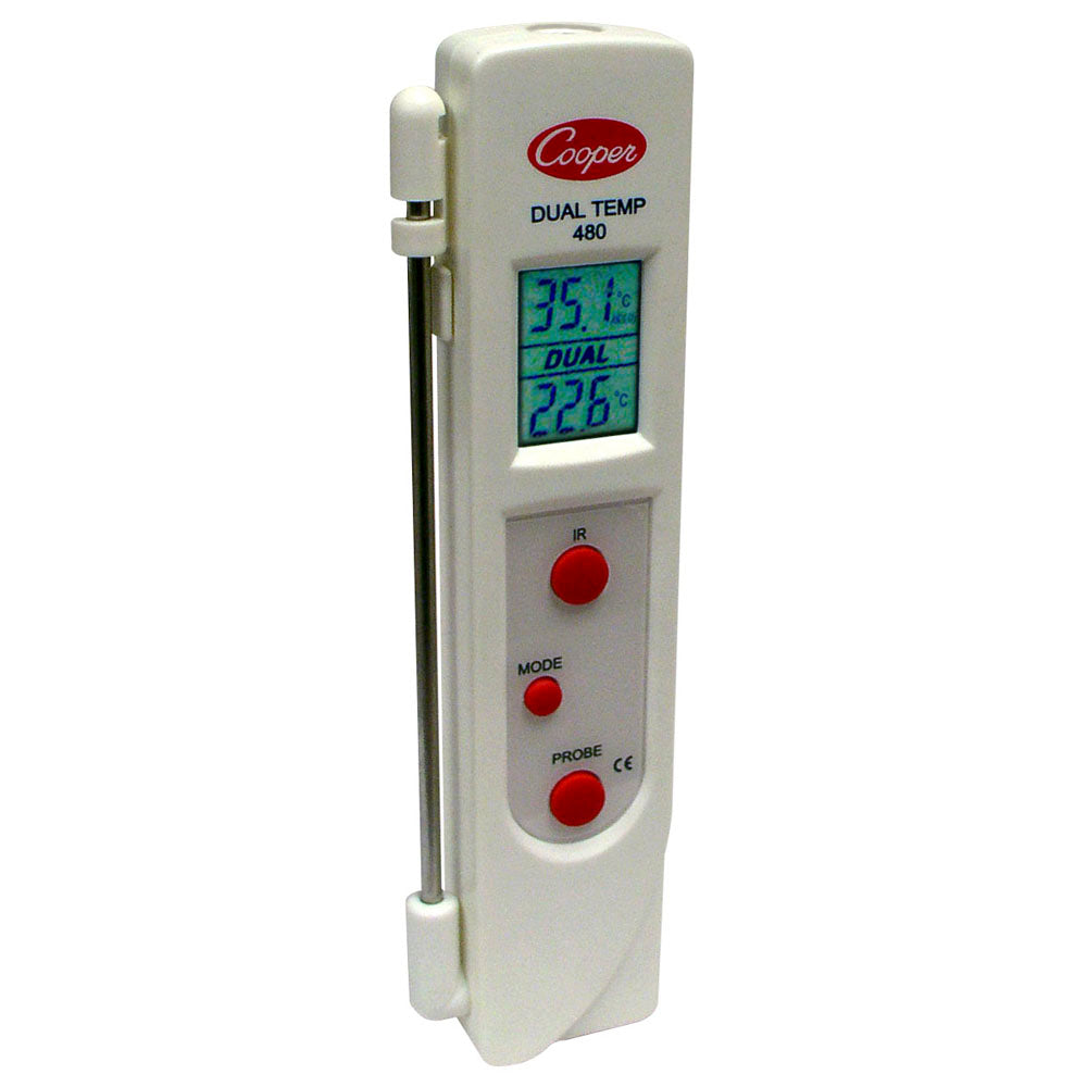 Cooper-Atkins 480-0-8 Dual Temp Infrared & Probe Thermometer -(27 to 428 Degrees F)