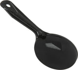 Carlisle 493003 Soild Portion Spoon 6 oz. Plastic Black Handle , 12ea/cs