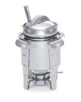 Vollrath 49523 Maximillian Steel Round Soup / Marmite Chafer with (1) Chafing Fuel Holder 4.2 qt.