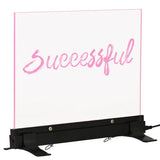 Alpine Industries 496-01 Standing or Hanging Flashing LED Write-On Message Board with (2) Colored Markers and Erasing Towel 9" x 11-4/5"