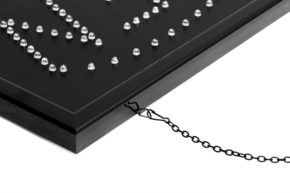 Alpine Industries 497-02 Horizontal Hanging Oval "Open" LED Sign with (1) Flashing Pattern 14" x 23"