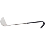 Vollrath 4980220 Jacob's Pride One-Piece Heavy-Duty Stainless Steel Ladle with 9-7/8" Black Kool-Touch Grooved Hooked Handle 2 oz.