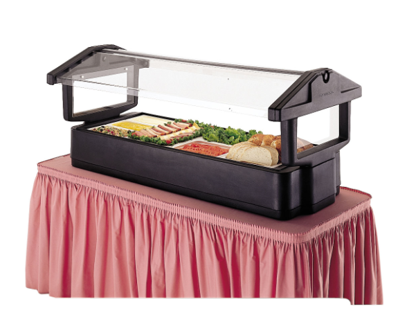 Cambro 4FBRTT110 51" Cold Food Bar - (3) Pan Capacity, Table Top, Black