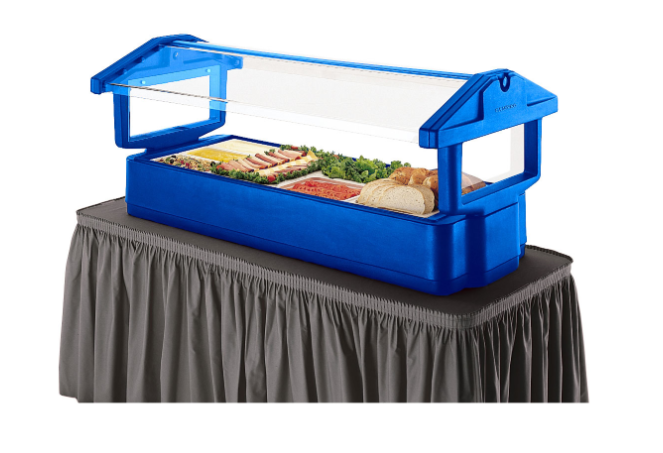 Cambro 4FBRTT186 51" x 33" x 27" Navy Blue Table Top Food / Salad Bar