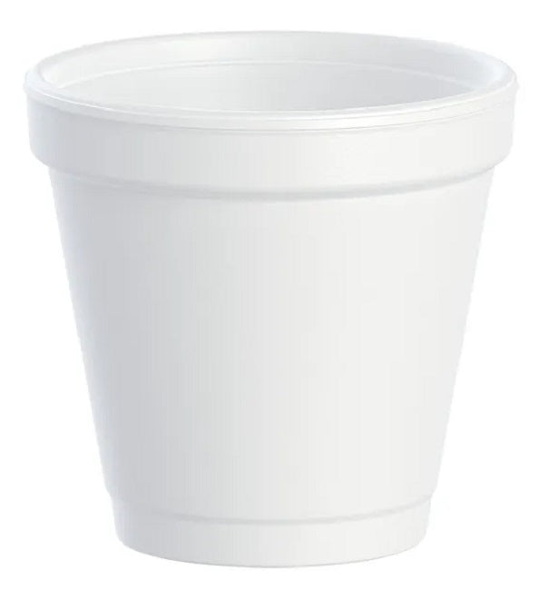 Dart 4J4 Insulated Foam Cup 4 oz (Case of 1000) Restaurant Disposable Foam Cups