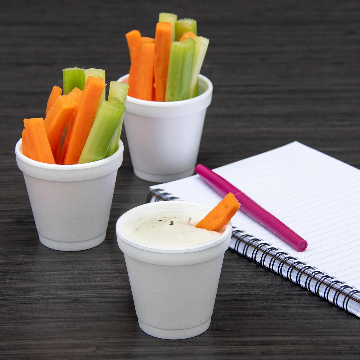 Dart 4J4 Insulated Foam Cup 4 oz (Case of 1000) Restaurant Disposable Foam Cups