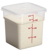 Cambro 4SFSCW135 CamSquares Food Container w/ Graduations 4 qt - Clear