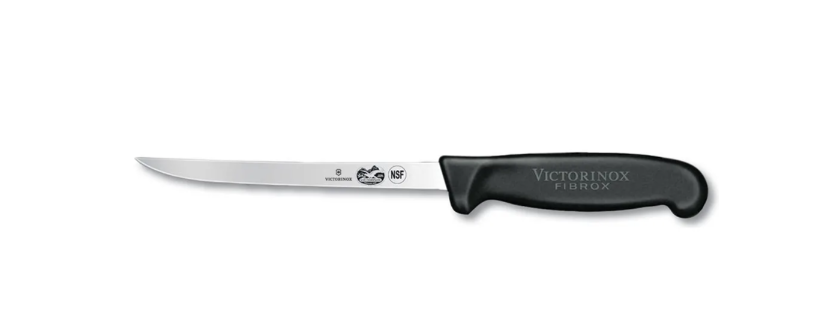Victorinox - Swiss Army 5.6203.15-X1 Semi-Flexible Boning Knife w/ 6" Blade, Black Fibrox® Nylon Handle