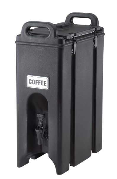 Cambro 500LCD110 Camtainer Insulated Beverage Dispenser 5 Gal. - Black