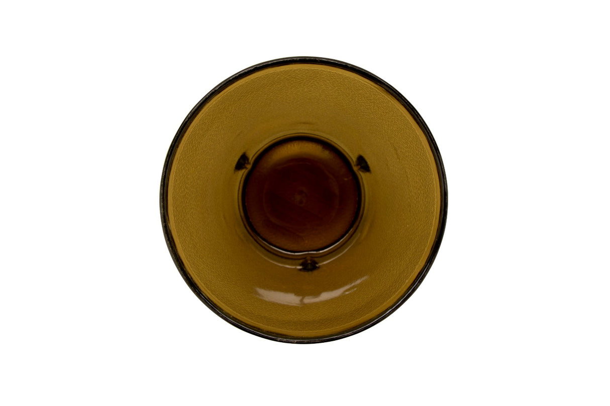 GET 5032-1-A Short SAN Plastic Stackable Pebbled Textured Tumbler 32 oz. - Amber - 24/Case