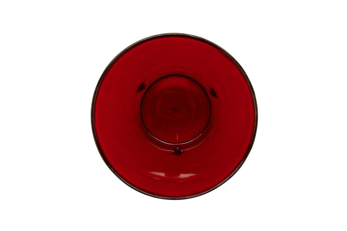 GET 5032-1-R Short SAN Plastic Stackable Pebbled Textured Tumbler 32 oz. - Red - 24/Case