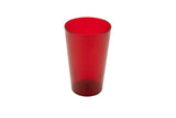 GET 5032-1-R Short SAN Plastic Stackable Pebbled Textured Tumbler 32 oz. - Red - 24/Case