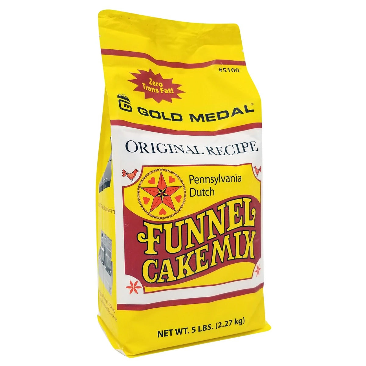 Gold Medal 5100 Deluxe Pennsylvania Dutch Funnel Cake Mix 5 lb. - 6/Case