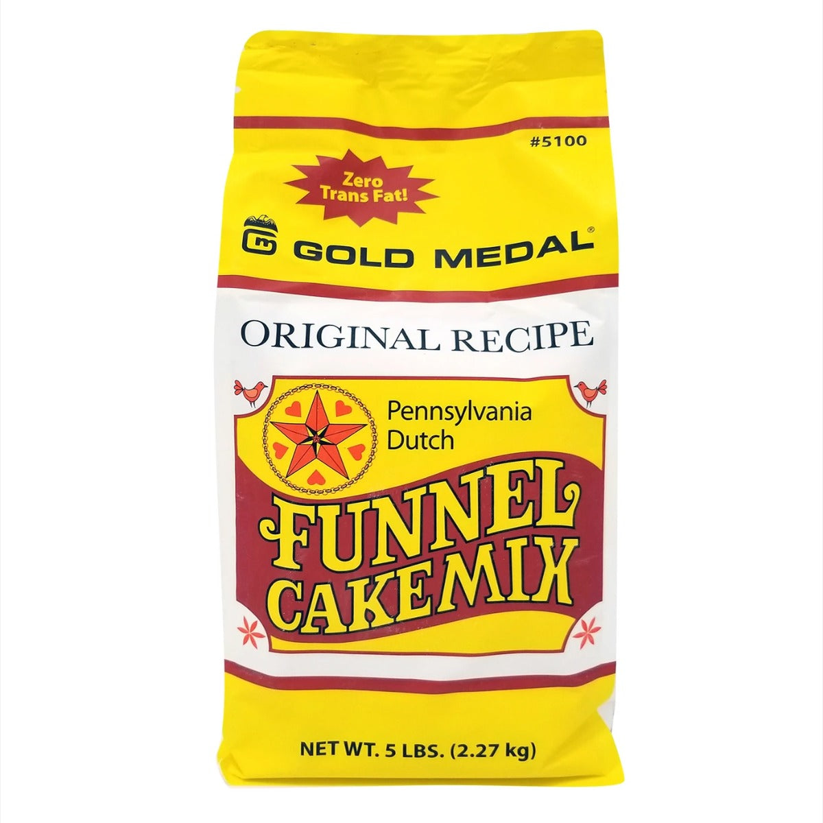 Gold Medal 5100 Deluxe Pennsylvania Dutch Funnel Cake Mix 5 lb. - 6/Case