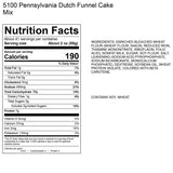 Gold Medal 5100 Deluxe Pennsylvania Dutch Funnel Cake Mix 5 lb. - 6/Case