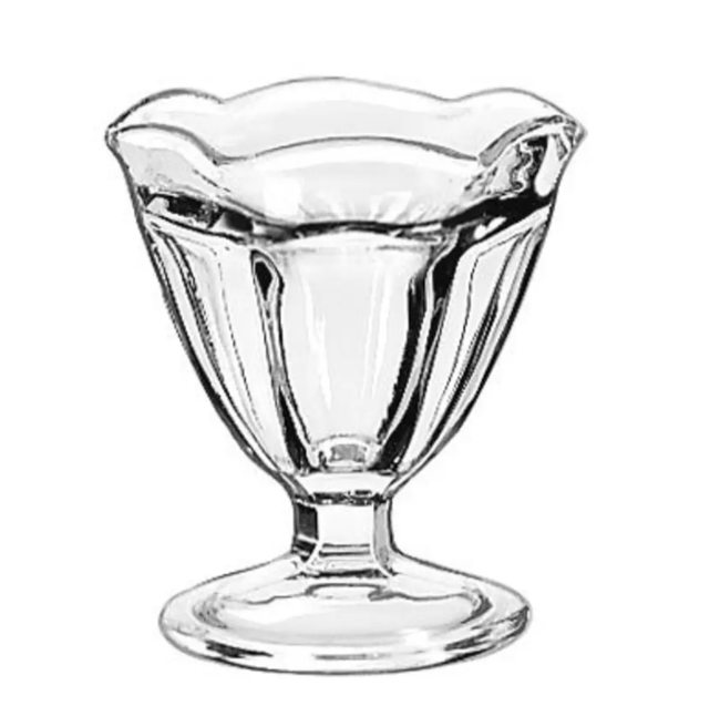 Libbey 5101 4 1/2 oz Footed Tulip Sundae Dish - Glass, Clear