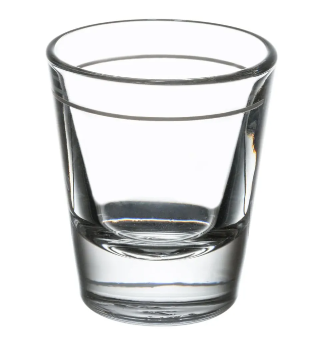 Libbey 5120/A0007 1 1/2 oz Whiskey Shot Glass with 1 oz Cap Line