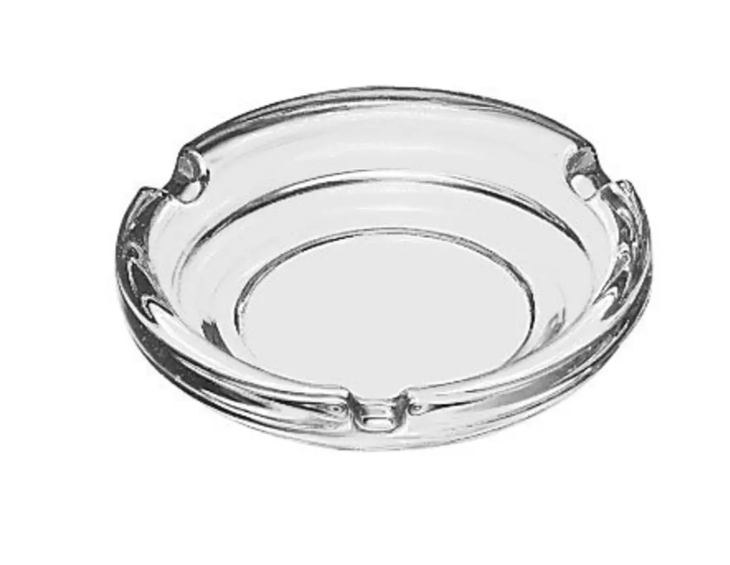 Libbey 5156 4 1/4" Round Clear Glass Ashtray