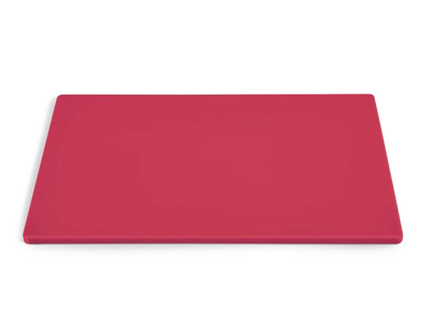 Vollrath 5200040 Poly Cutting Board - 12 x 18 x 1/2" Red - 6ea/Case
