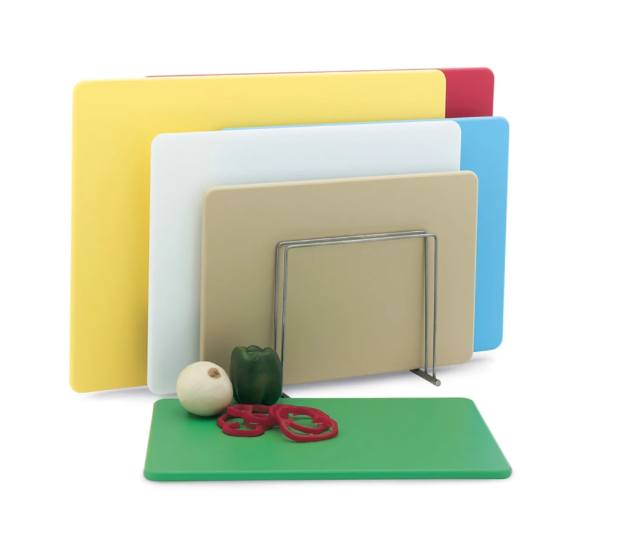 Vollrath 5200311 Cutting Board Set w/ (6) Boards - 18" x 24", Assorted Colors