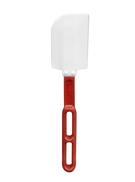 Vollrath 52010 10" High-Temp Spatula - Contoured Flexible Blade, White - 6ea/Case