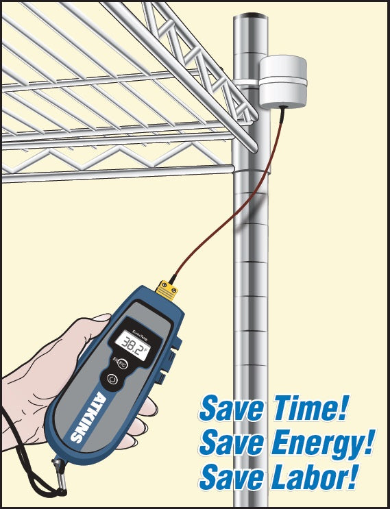 Cooper-Atkins 52048-K Thermocouple Type-K Solid Simulator Probe Thermometer with 6" Cable - (-40 to 180 Degrees F)
