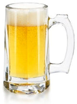 Libbey 5205 Glass Beer Mug / Stein with Handle 10 oz. - Clear - 12/Case