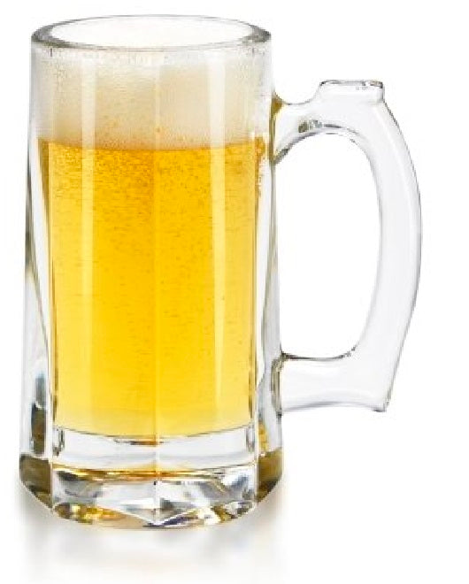 Libbey 5206 Glass Beer Mug / Stein with Handle 12 oz. - Clear - 12/Case