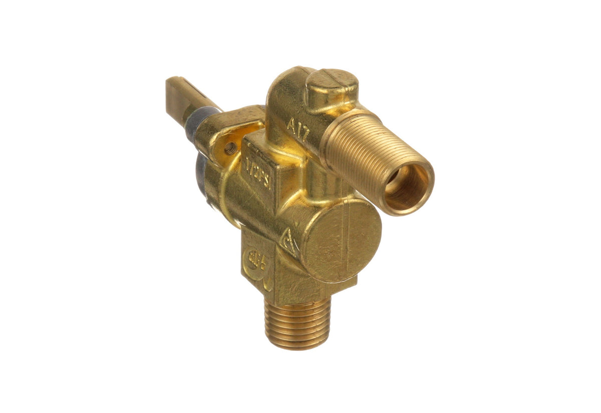 AllPoints 521112 Gas Burner Valve with 1/4" MPT x 1/2"-27 Gas Out, 1-1/2" Stem, 1/4" D-stem