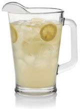 Libbey 5260 Square Handle Glass Pitcher 60 oz. - Clear