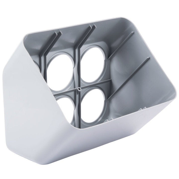 Vollrath 52644 Gray Plastic Silv-A-Tainer Cutlery Dispenser - Holds 6 Cylinders