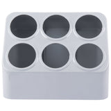 Vollrath 52644 Gray Plastic Silv-A-Tainer Cutlery Dispenser - Holds 6 Cylinders