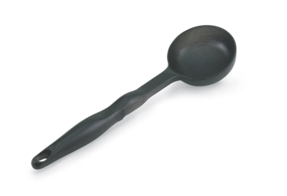 Vollrath 5283920 6 oz Round Solid Spoodle - Black - 12ea/Case