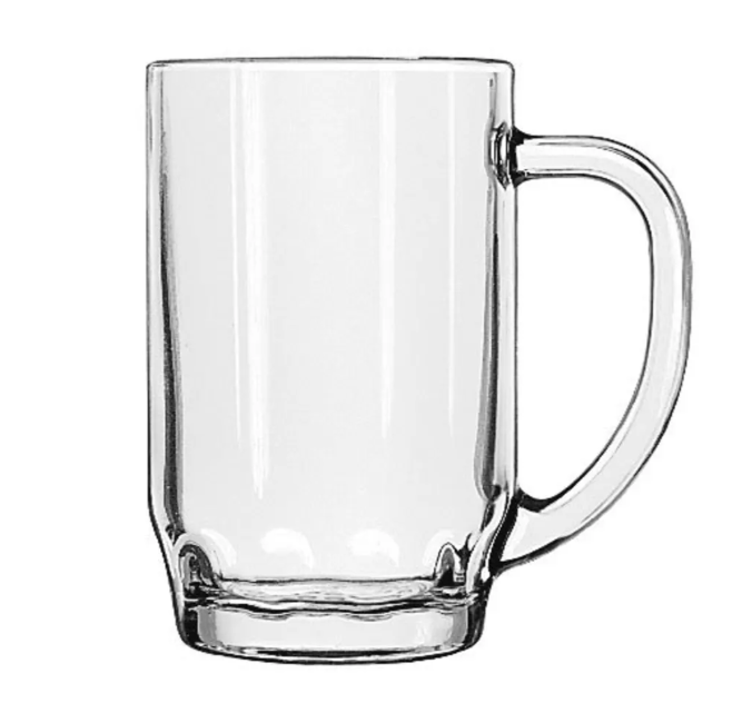 Libbey 5303 19 1/2 oz Glass Thumbprint Stein