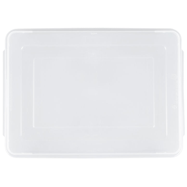 Vollrath 5303CV Plastic See-Thru Snap-On Half Size Bun / Sheet Pan Cover 13" x 18"