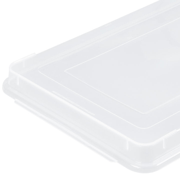 Vollrath 5303CV Plastic See-Thru Snap-On Half Size Bun / Sheet Pan Cover 13" x 18"