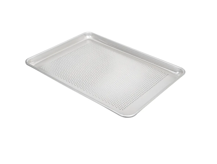 Vollrath 5303P 1/2 Half Size Bun / Sheet Pan - 18" x 13" x 1", 18 gauge Aluminum, Perforated, Natural Finish 12/Case