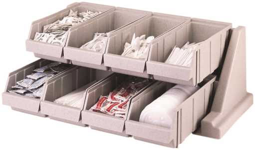 Cambro 5412CBP480 Versa Organizer Bin 12" x 5" - Speckled Gray