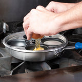 Vollrath 56507 - Wear-Ever 4 Cup Aluminum Egg Poacher Set 8"