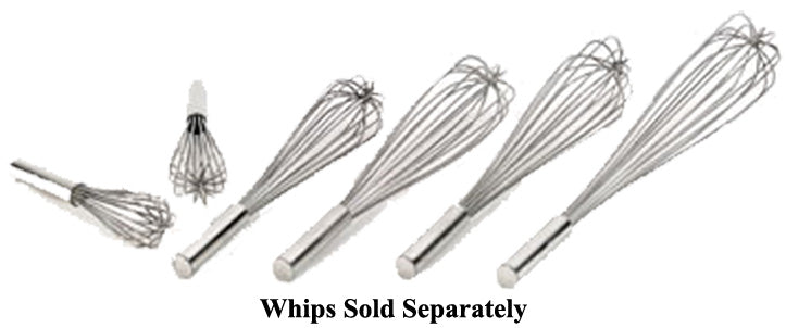 Browne 571110 Stainless Steel Deluxe French Whip / Whisk with Epoxy Filled Handle 10"