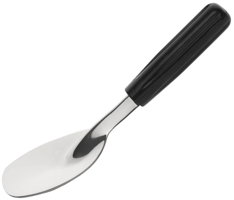 Browne 571465 One-Piece Stainless Steel Ice Cream Spade with Black Plastic Handle 9-3/4"