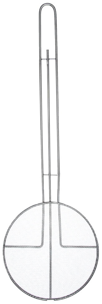 Browne 571923 Nickel-Plated Fine Mesh Round Skimmer with 6-1/2" dia. Blade and 14" Loop Handle