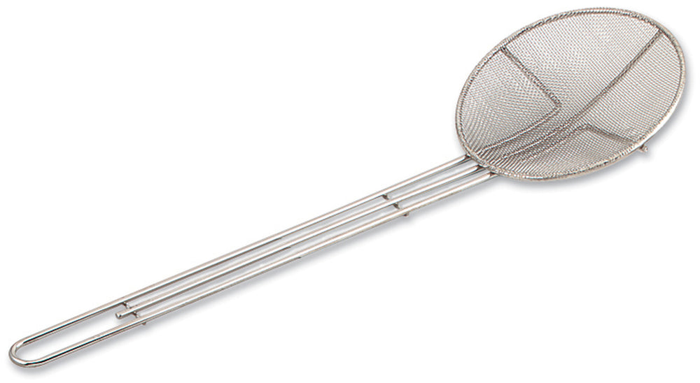 Browne 571923 Nickel-Plated Fine Mesh Round Skimmer with 6-1/2" dia. Blade and 14" Loop Handle