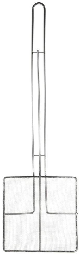 Browne 571924 Nickel-Plated Fine Mesh Square Skimmer with 6-1/2" x 6-1/2" Blade and 11-4/5" Loop Handle