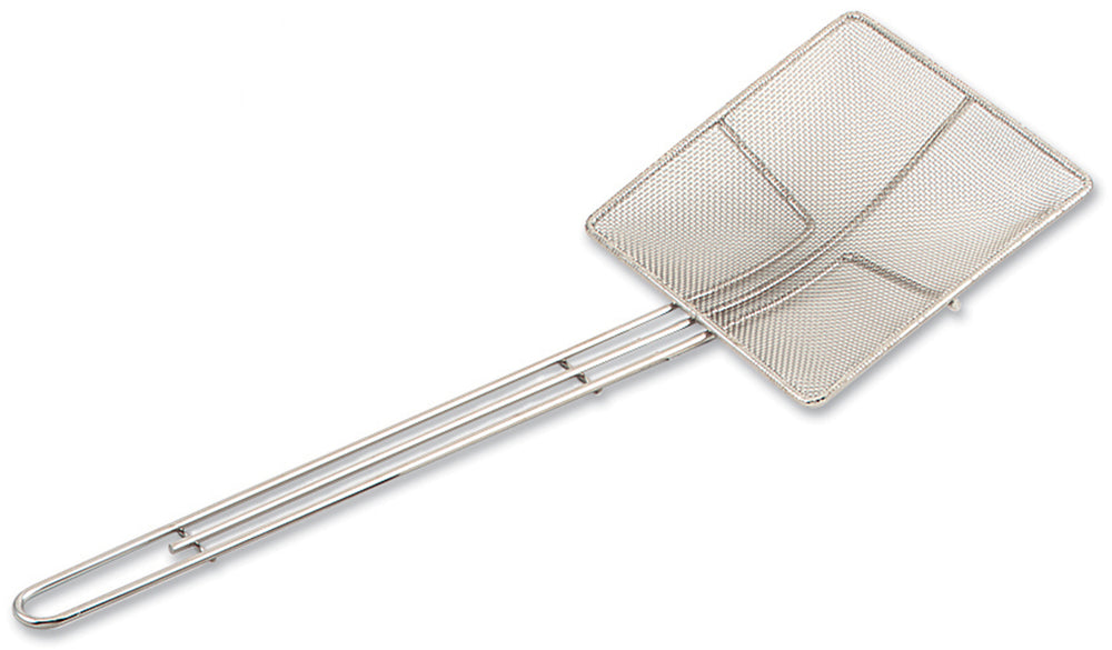 Browne 571924 Nickel-Plated Fine Mesh Square Skimmer with 6-1/2" x 6-1/2" Blade and 11-4/5" Loop Handle