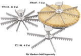 Browne 575108 Cast Aluminum 8 Cut Pie Marker